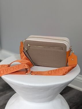 Country Road Australia Beige and Orange Crossbody Bag